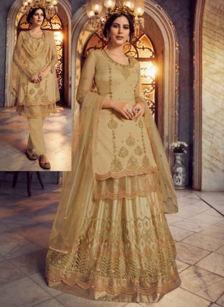 Beige Colour FIONA GULRANG 2 Heavy Wedding Wear Embroidery Salwar Kameez Collection 23026